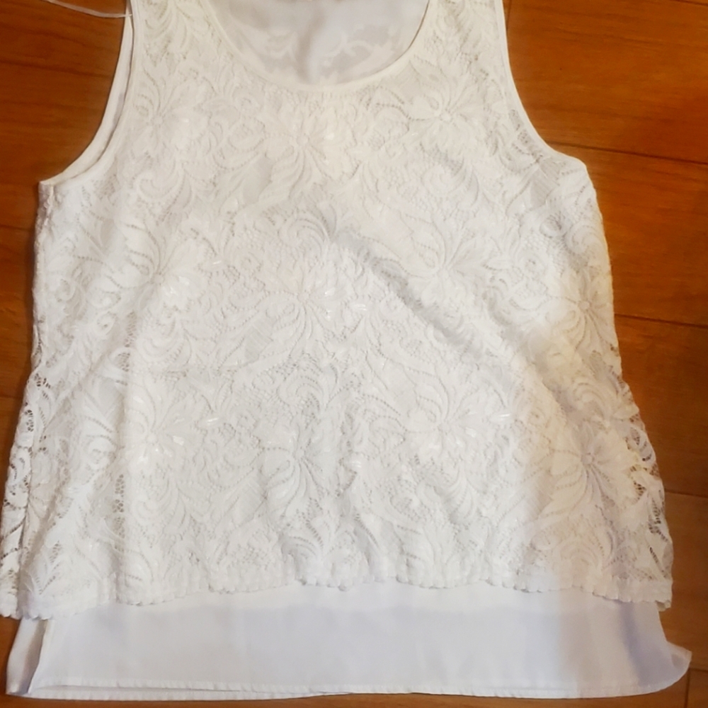 Lace overlay top